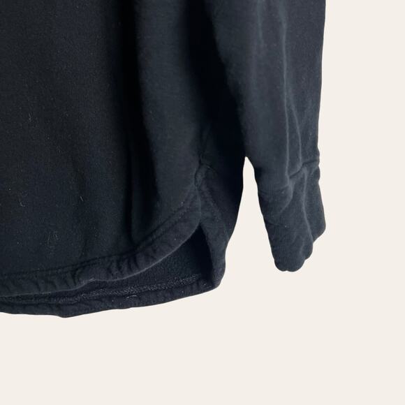 Gymshark Black Slouch Cowl Neck Sweatshirt Pullover Hoodie Size M - Picture 6 of 9